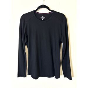 Segments Tee Womens M Merino Wool Base Layer Long Sleeve‎ Black Outdoor Hiking
